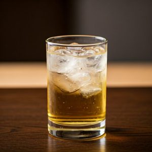 Beer glass close up with foam